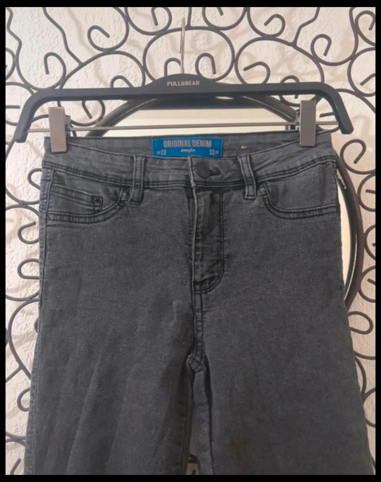 Jean Skinny Jennyfer Cinza Antracite Rasgado - Tamanho 32 (XXS) – photo 4